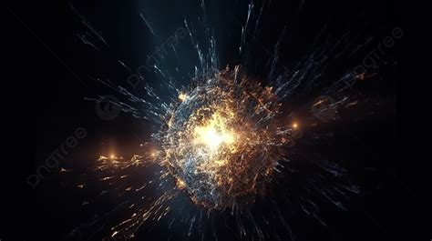 Example of a dynamic particle explosion effect created in Photoshop