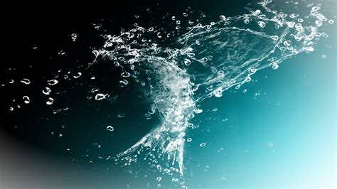 Illustrative image of various water effects in Photoshop