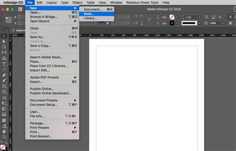 InDesign Book Panel showing multiple documents