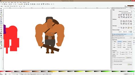 Inkscape cartoon character design