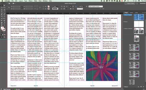 Adobe InDesign Parent Page with Header Text Frame