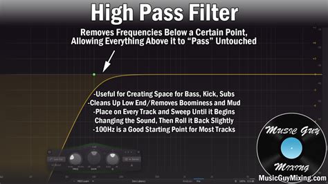 Image showing the High Pass filter dialog box with a subtle radius setting