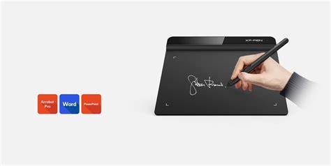 Artist using XP-Pen Star G640 with a laptop