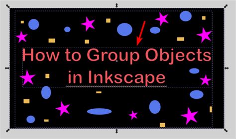 Grouped and ungrouped objects in Inkscape