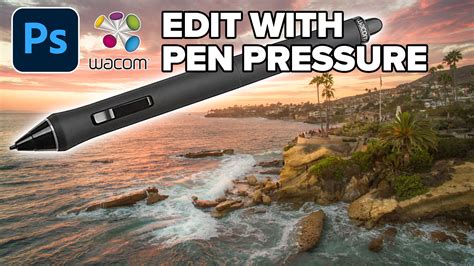 Diagram illustrating the interaction between a graphics tablet, drivers, Windows, and Photoshop for pen pressure input.