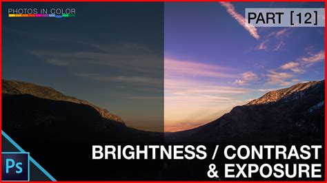 Image showing before and after brightness and contrast adjustments in Photoshop