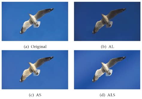 A before-and-after comparison showing the effect of adjusting the Luminance of blues in a sky, with a subject wearing a blue shirt remaining unaffected by the targeted adjustment.