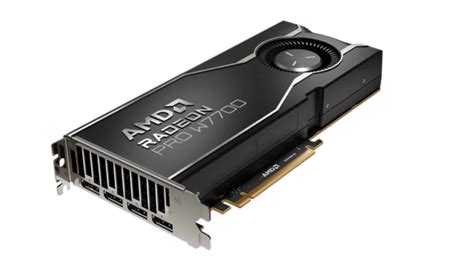 AMD Radeon PRO W7700 graphics card.