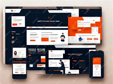 Freepik website interface showing PSD template categories