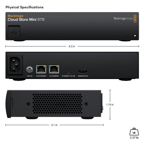 Diagram of Blackmagic Cloud Store connectivity