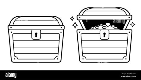 Illustration showing a closed line drawing and an open line drawing being filled with the bucket tool