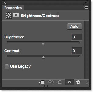 Example of Brightness/Contrast adjustment in Photoshop