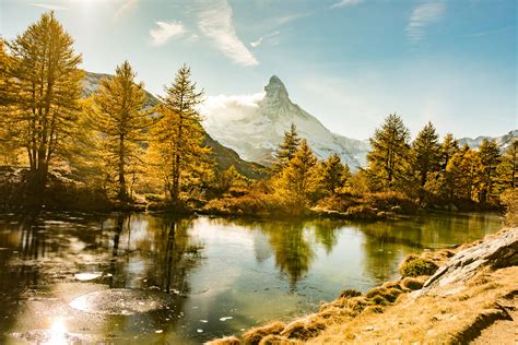 Mountain landscape with a lake