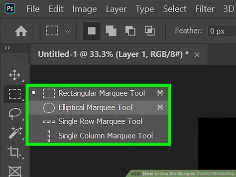 Using the Marquee Tool in Photoshop