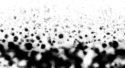 Illustration of halftone dots of varying sizes creating a gradient