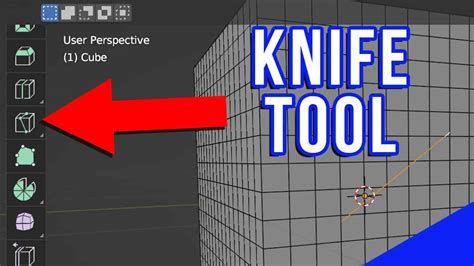 Blender interface showing a plane mesh with a custom cut made by the Knife tool