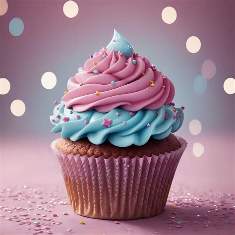 Close-up of Procreate illustration showing detailed sprinkles and fruit toppings on a cupcake