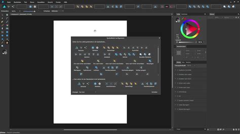 Screenshot of Affinity Designer interface highlighting the Artistic Text tool