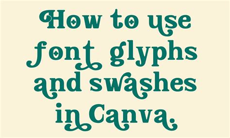 Example of a font with various glyphs displayed