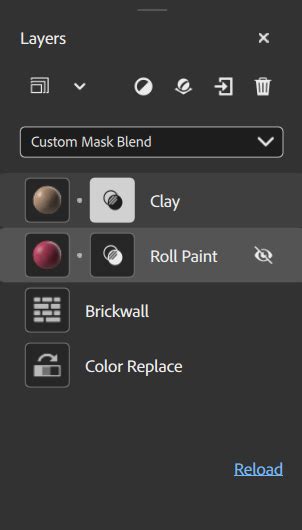 Substance Painter layers panel with AO channel highlighted