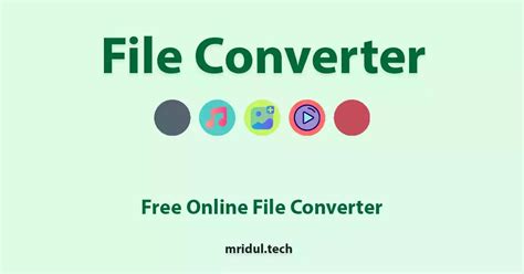 Online file converter interface