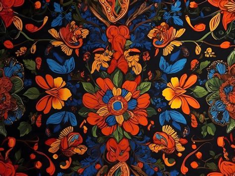 A collage of vibrant textile patterns