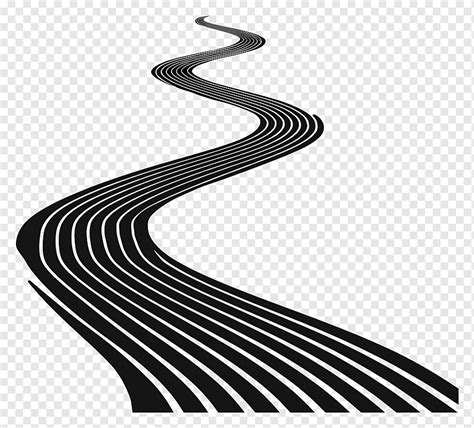 Illustration of a single line of text and a curved path