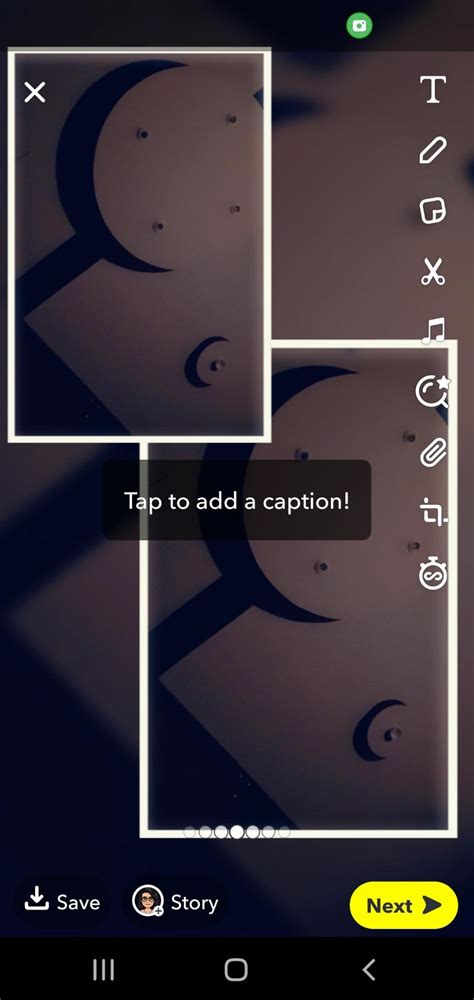 Snapchat collage layout options
