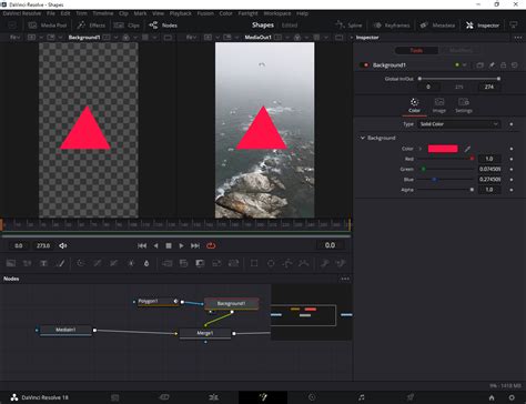 DaVinci Resolve Power Window shapes: Linear, Circle, Polygon, Curve, Gradient