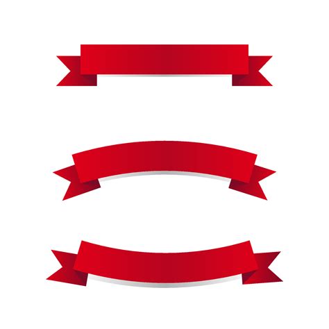 Ribbon graphic element for a brochure design
