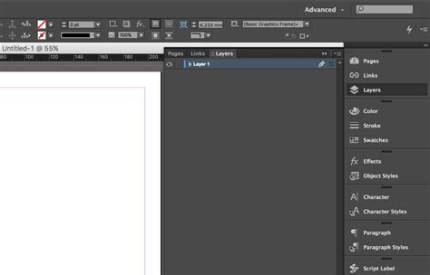 InDesign screenshot showing hidden characters