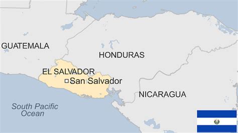 Map of El Salvador with a prison icon