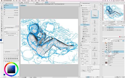 3D model manipulation controls in Clip Studio Paint