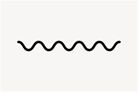 Sketch of a single wavy line