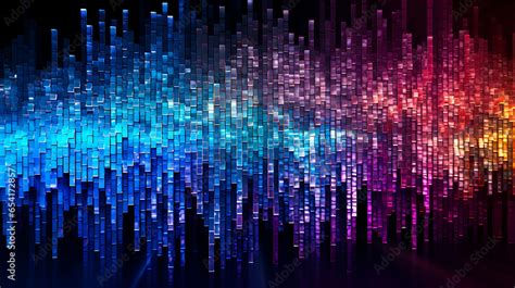 Illustration of pixels forming a digital image