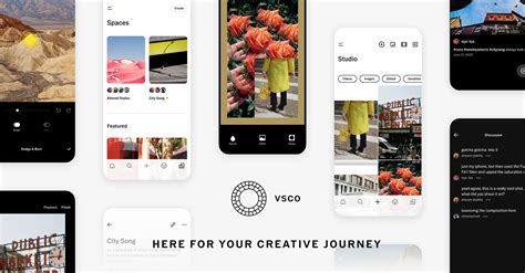 VSCO app interface with a focus on gallery creation