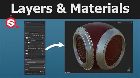 Substance Painter layer stack with masked layer