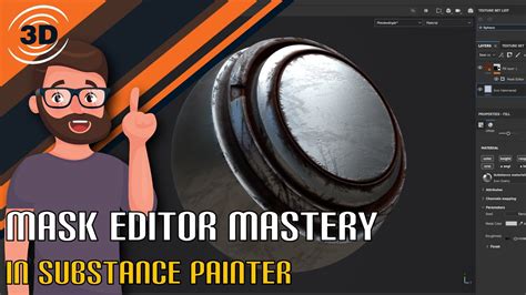 Substance Painter layer with effects applied to mask