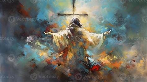 Abstract religious artwork