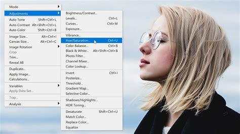 Photoshop quick page with photo adjustment