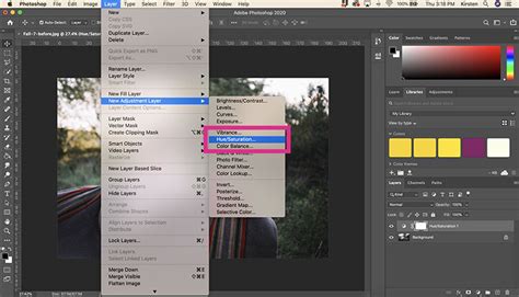 Photoshop screenshot showing Hue/Saturation adjustment layer