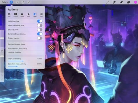 Screenshot of Procreate canvas creation interface highlighting DPI and dimension settings