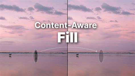 Split screen showing footage with and without Lighting Correction applied to Content-Aware Fill