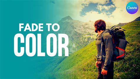 Example of a photo fading into a solid color background