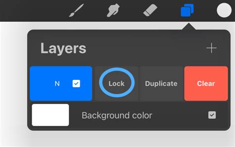 Procreate Locked Layer Icon
