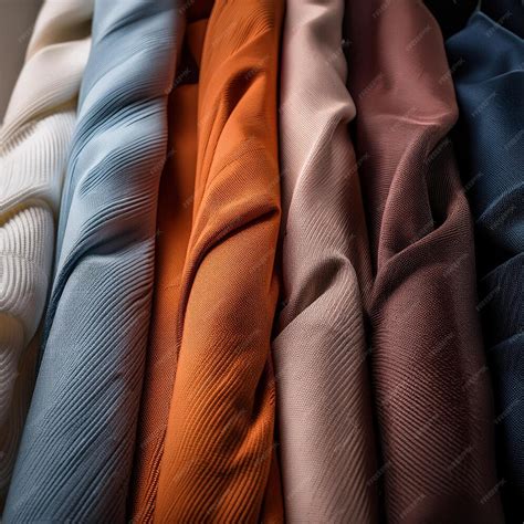Close-up of various fabric textures