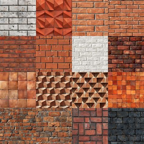 Example of a brick wall texture applied to a curtain shape in Photoshop