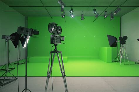 Green screen setup for video recording
