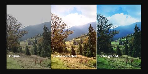 Example of color grading for mood