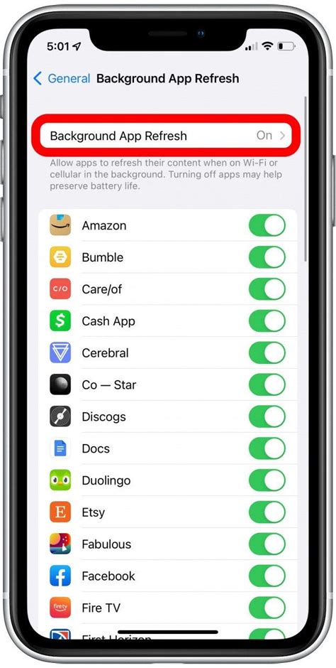 Screenshot of iPhone 